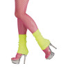 Disco návleky na nohy v neónovo žltej farbe